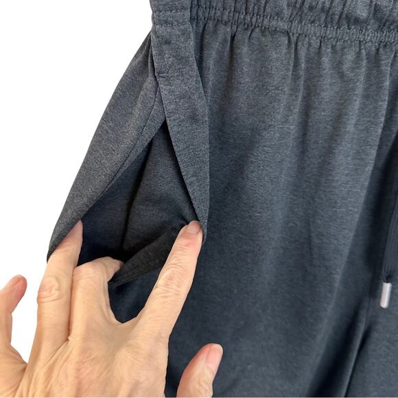 Reebok Athletic Shorts XL Gym Basketball Sportswear Pockets Charcoal Drawstring - Picture 5 of 14